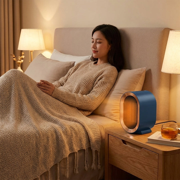 Niki | Portable Electric Heater with Oval Grille Design