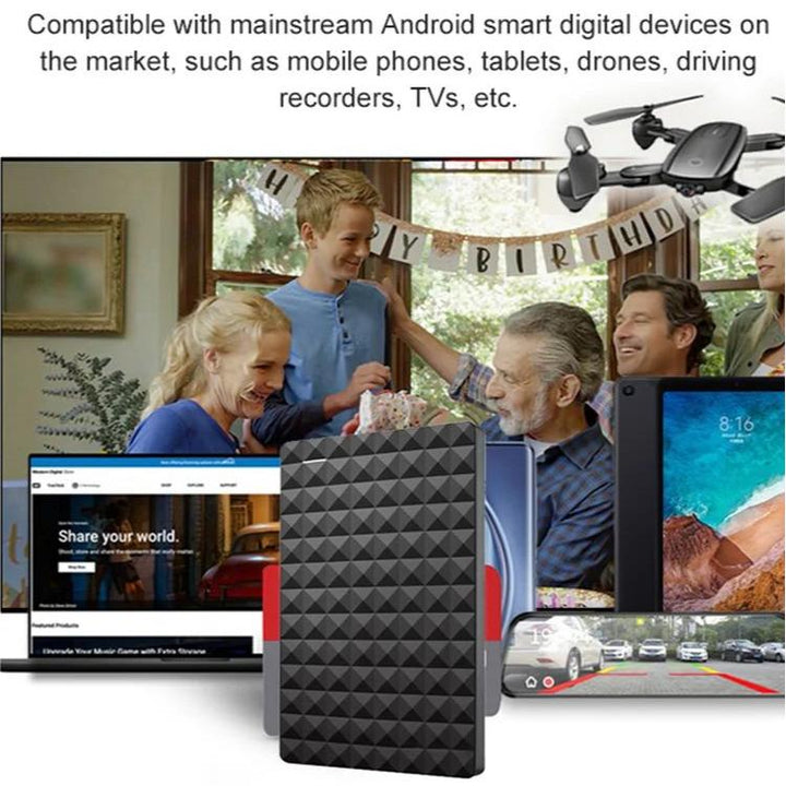 Niki | Portable External Hard Drive - Textured, USB 3.0, Slim Design