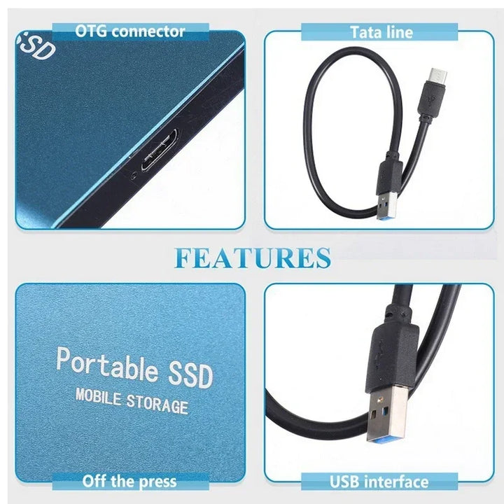 Niki | Portable External SSD | USB 3.1 Type C Fast Storage | Up to 128GB