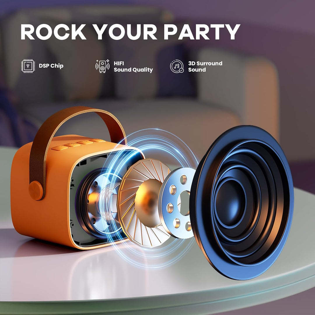 Niki | Portable Mini Karaoke Machine with Bluetooth Speaker and 2 Wireless Microphones – Veylo
