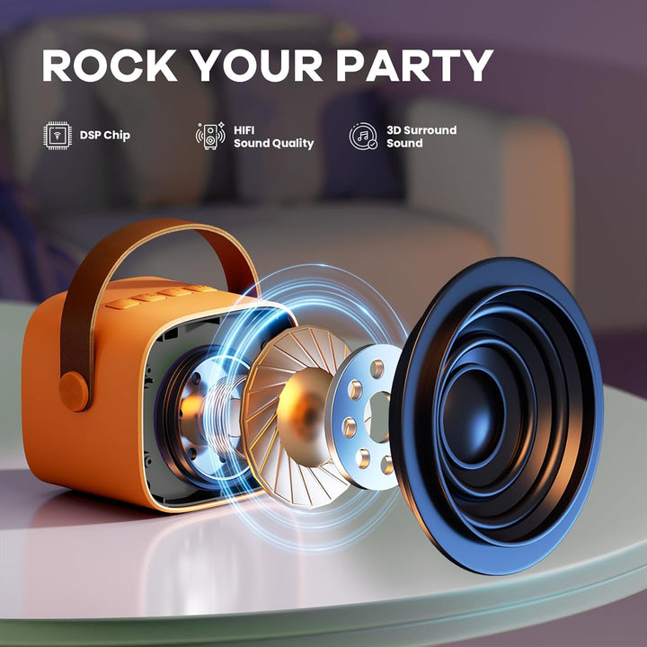 Niki | Portable Mini Karaoke Machine with Bluetooth Speaker and 2 Wireless Microphones – Veylo