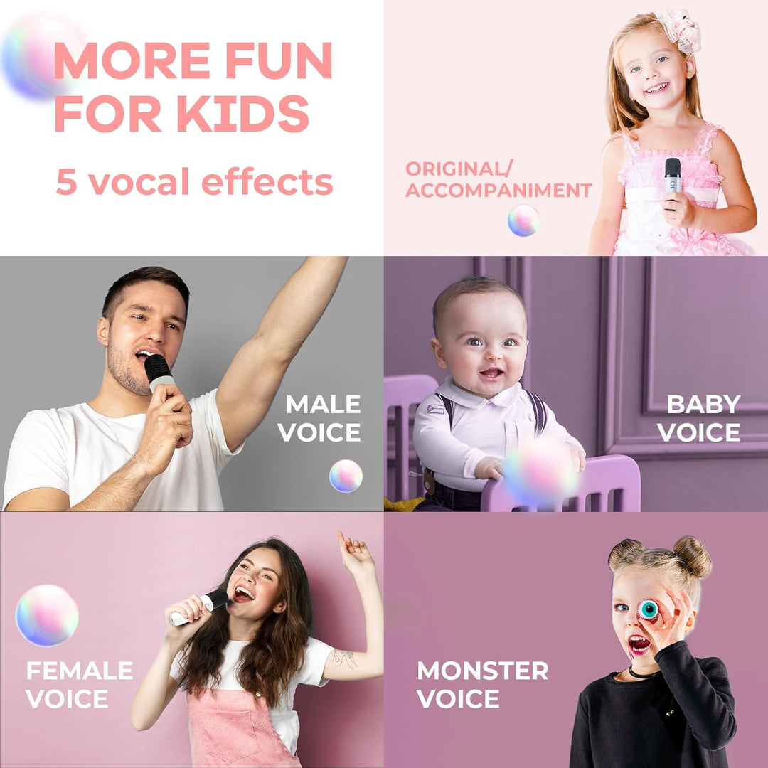 Niki | Portable Mini Karaoke Machine with Bluetooth Speaker and 2 Wireless Microphones – Veylo