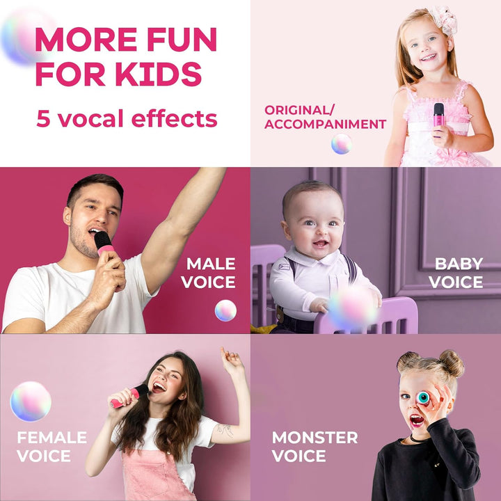 Niki | Portable Mini Karaoke Machine with Bluetooth Speaker and 2 Wireless Microphones – Veylo