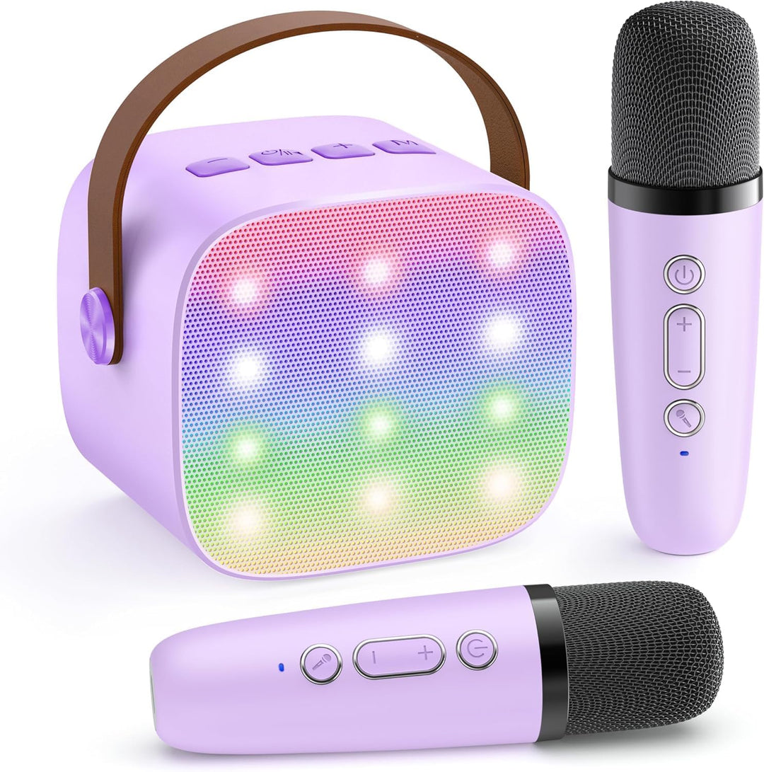 Niki | Portable Mini Karaoke Machine with Bluetooth Speaker and 2 Wireless Microphones – Veylo