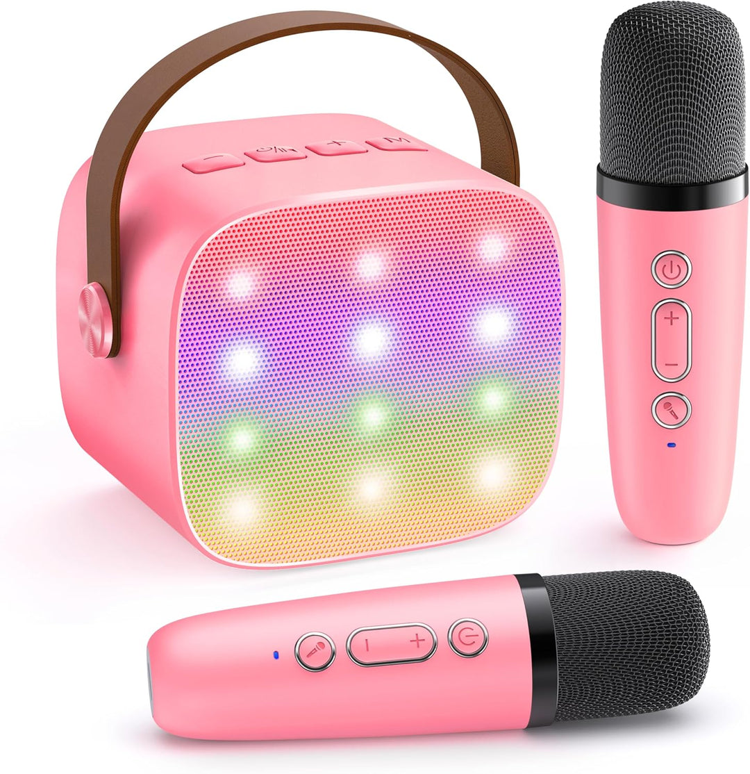 Niki | Portable Mini Karaoke Machine with Bluetooth Speaker and 2 Wireless Microphones – Veylo