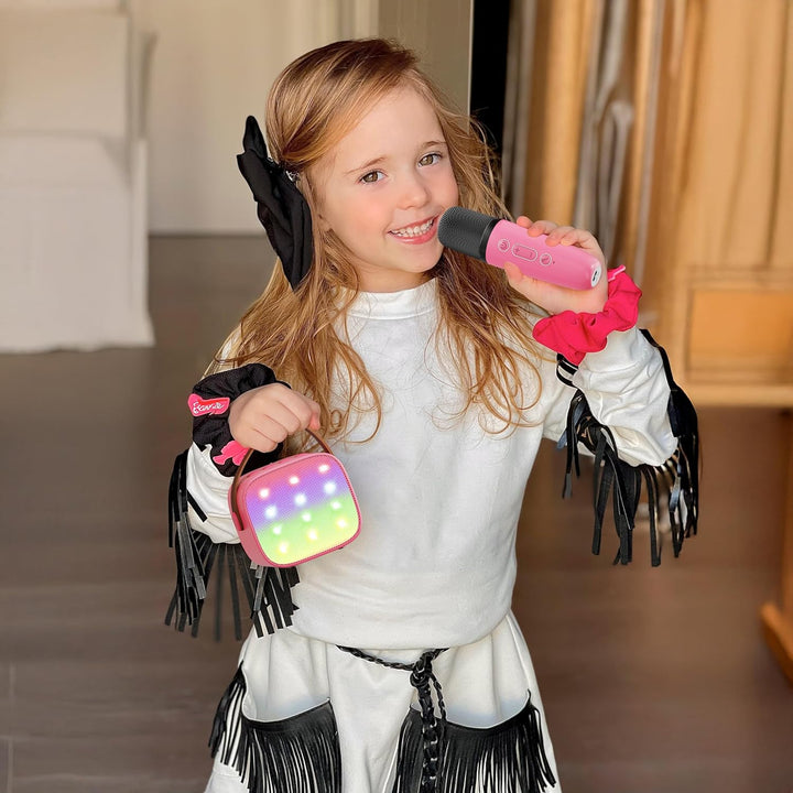 Niki | Portable Mini Karaoke Machine with Bluetooth Speaker and 2 Wireless Microphones – Veylo