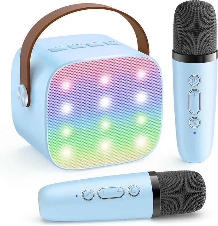 Niki | Portable Mini Karaoke Machine with Bluetooth Speaker and 2 Wireless Microphones – Veylo