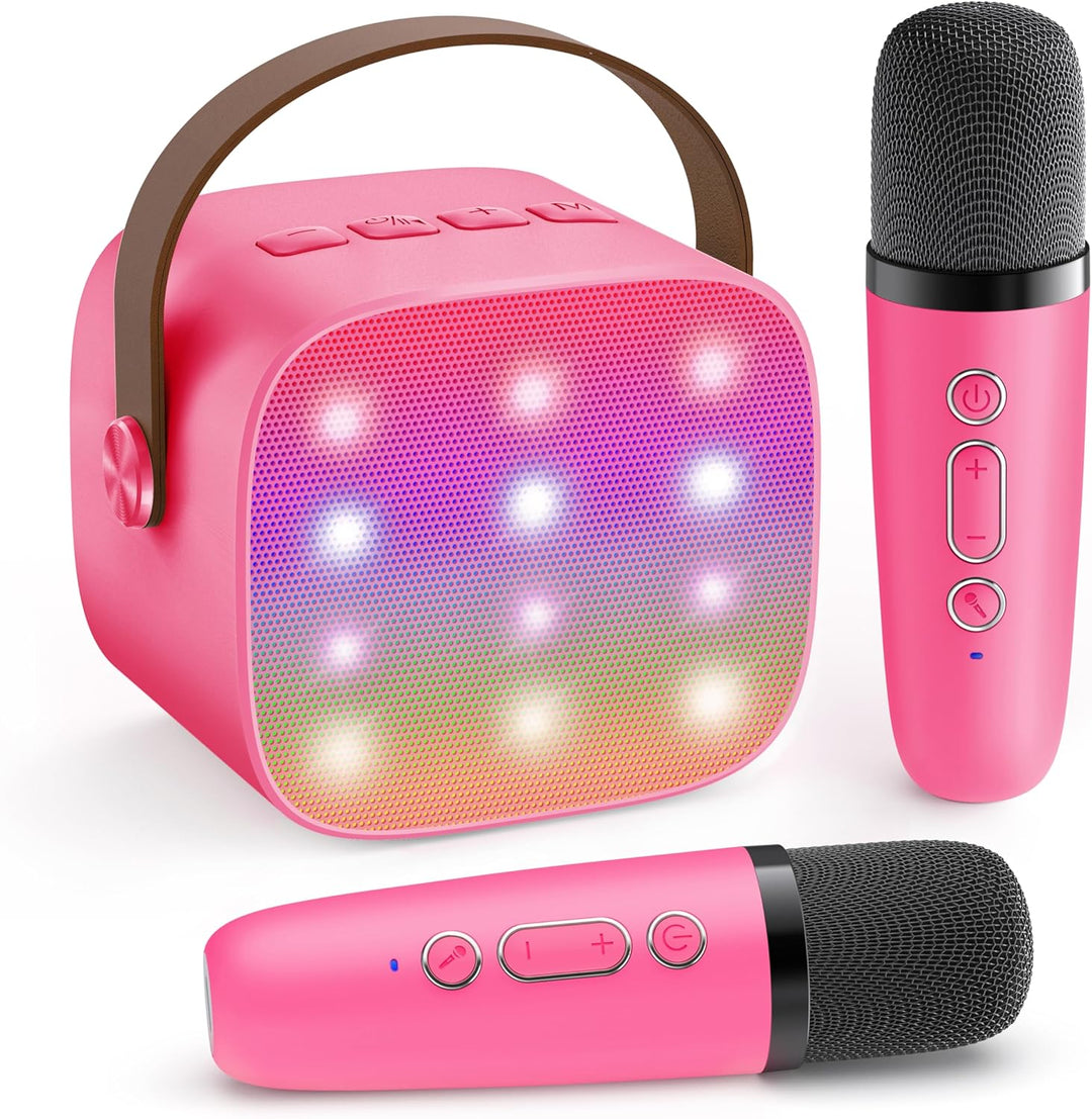 Niki | Portable Mini Karaoke Machine with Bluetooth Speaker and 2 Wireless Microphones – Veylo