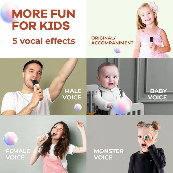 Niki | Portable Mini Karaoke Machine with Bluetooth Speaker and 2 Wireless Microphones – Veylo