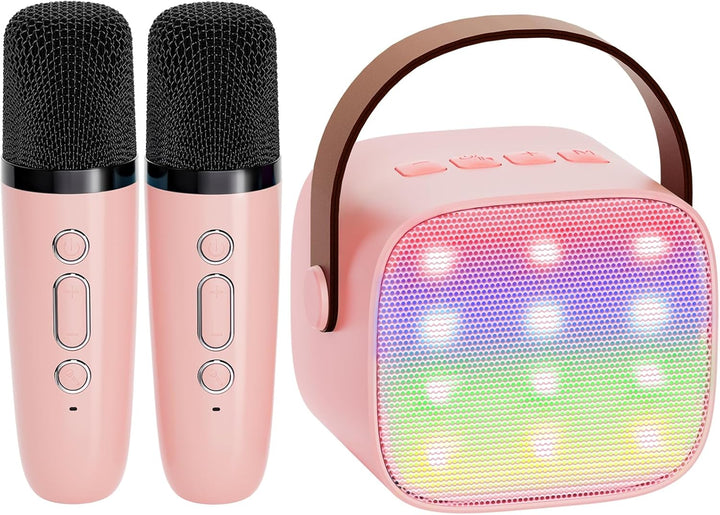Niki | Portable Mini Karaoke Machine with Bluetooth Speaker and 2 Wireless Microphones – Veylo