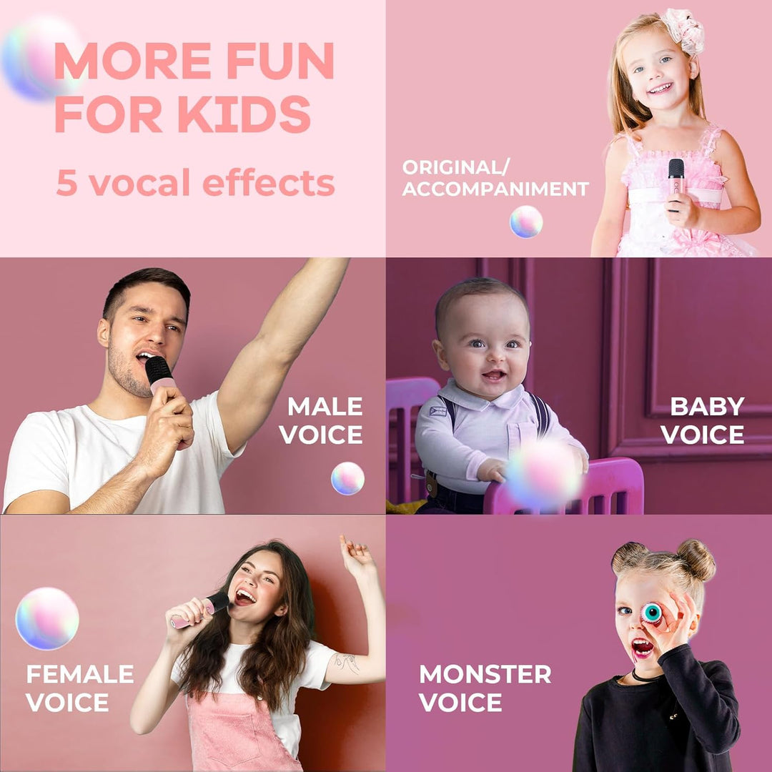Niki | Portable Mini Karaoke Machine with Bluetooth Speaker and 2 Wireless Microphones – Veylo