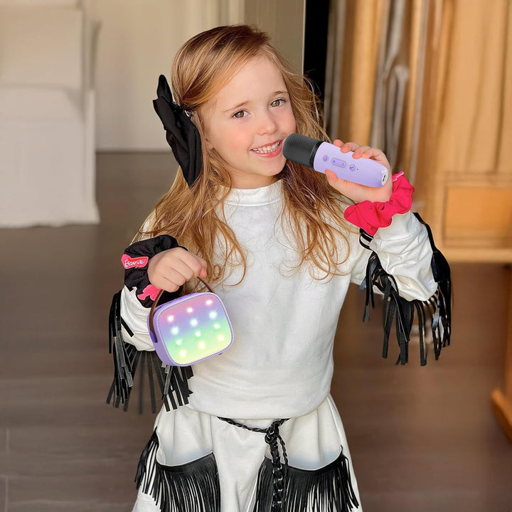 Niki | Portable Mini Karaoke Machine with Bluetooth Speaker and 2 Wireless Microphones – Veylo