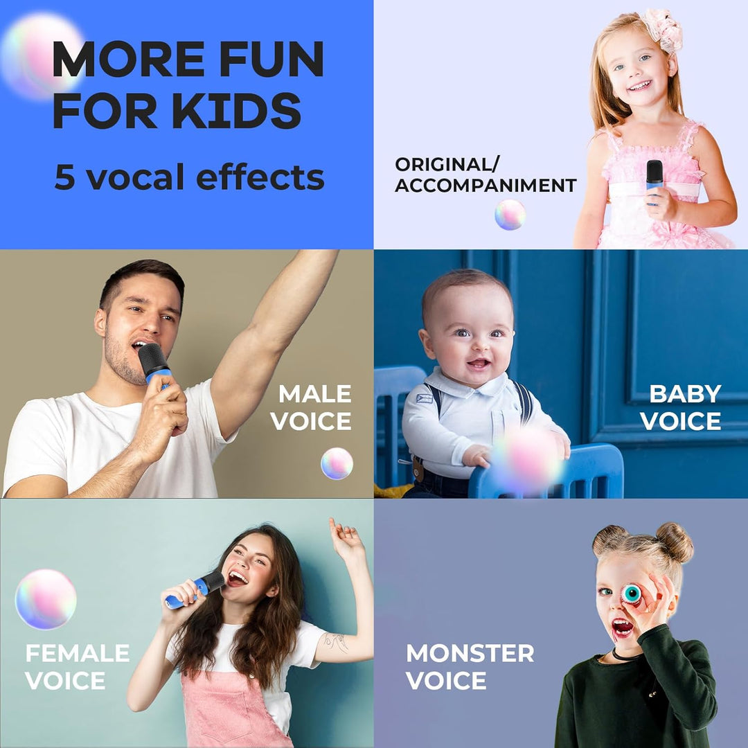 Niki | Portable Mini Karaoke Machine with Bluetooth Speaker and 2 Wireless Microphones – Veylo
