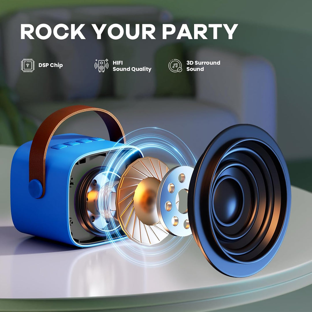 Niki | Portable Mini Karaoke Machine with Bluetooth Speaker and 2 Wireless Microphones – Veylo