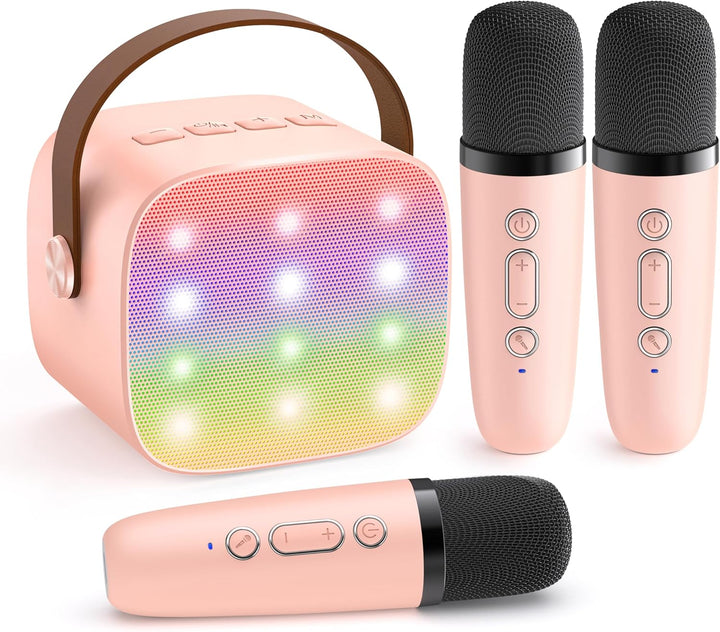 Niki | Portable Mini Karaoke Machine with Bluetooth Speaker and 2 Wireless Microphones – Veylo