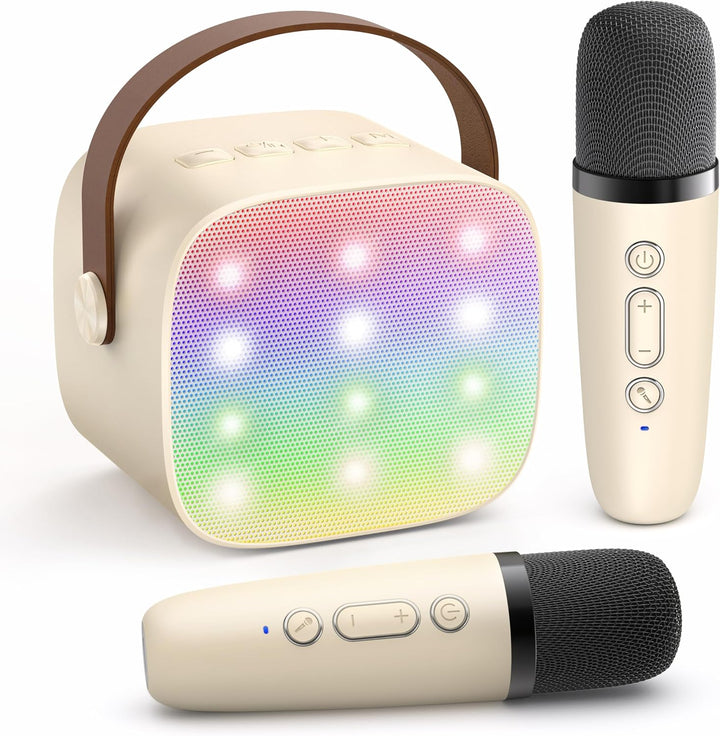 Niki | Portable Mini Karaoke Machine with Bluetooth Speaker and 2 Wireless Microphones – Veylo
