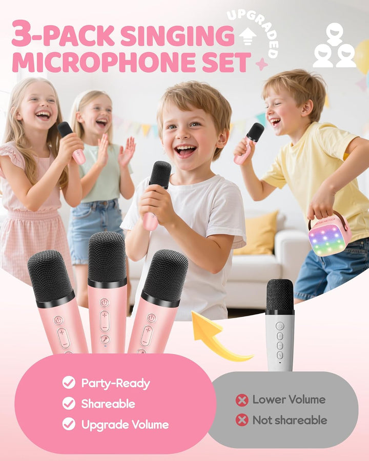Niki | Portable Mini Karaoke Machine with Bluetooth Speaker and 2 Wireless Microphones – Veylo