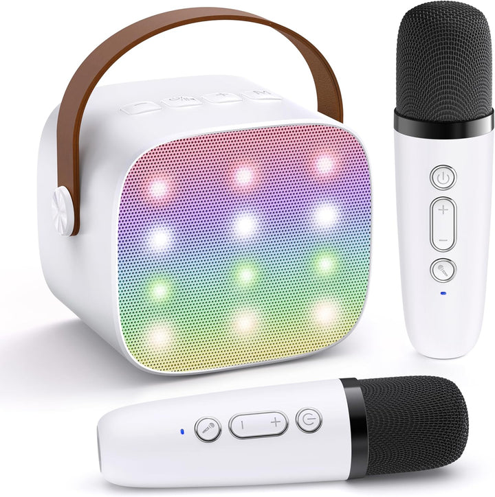 Niki | Portable Mini Karaoke Machine with Bluetooth Speaker and 2 Wireless Microphones – Veylo