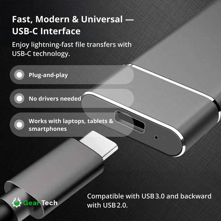 Niki | Portable SSD for large storage – 5TB external hard drive with lightning-fast transfer speed