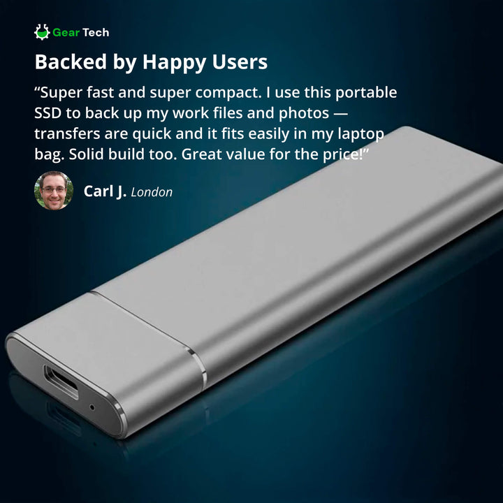 Niki | Portable SSD for large storage – 5TB external hard drive with lightning-fast transfer speed