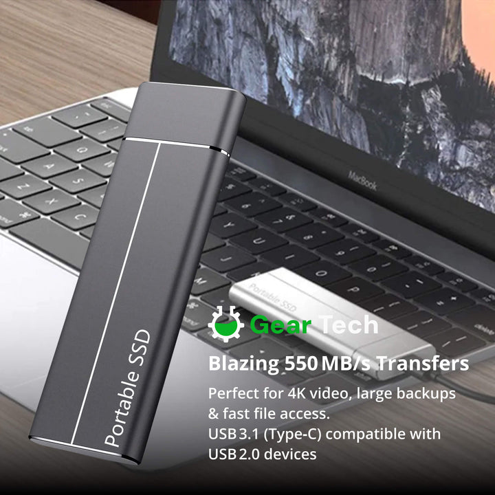 Niki | Portable SSD for large storage – 5TB external hard drive with lightning-fast transfer speed