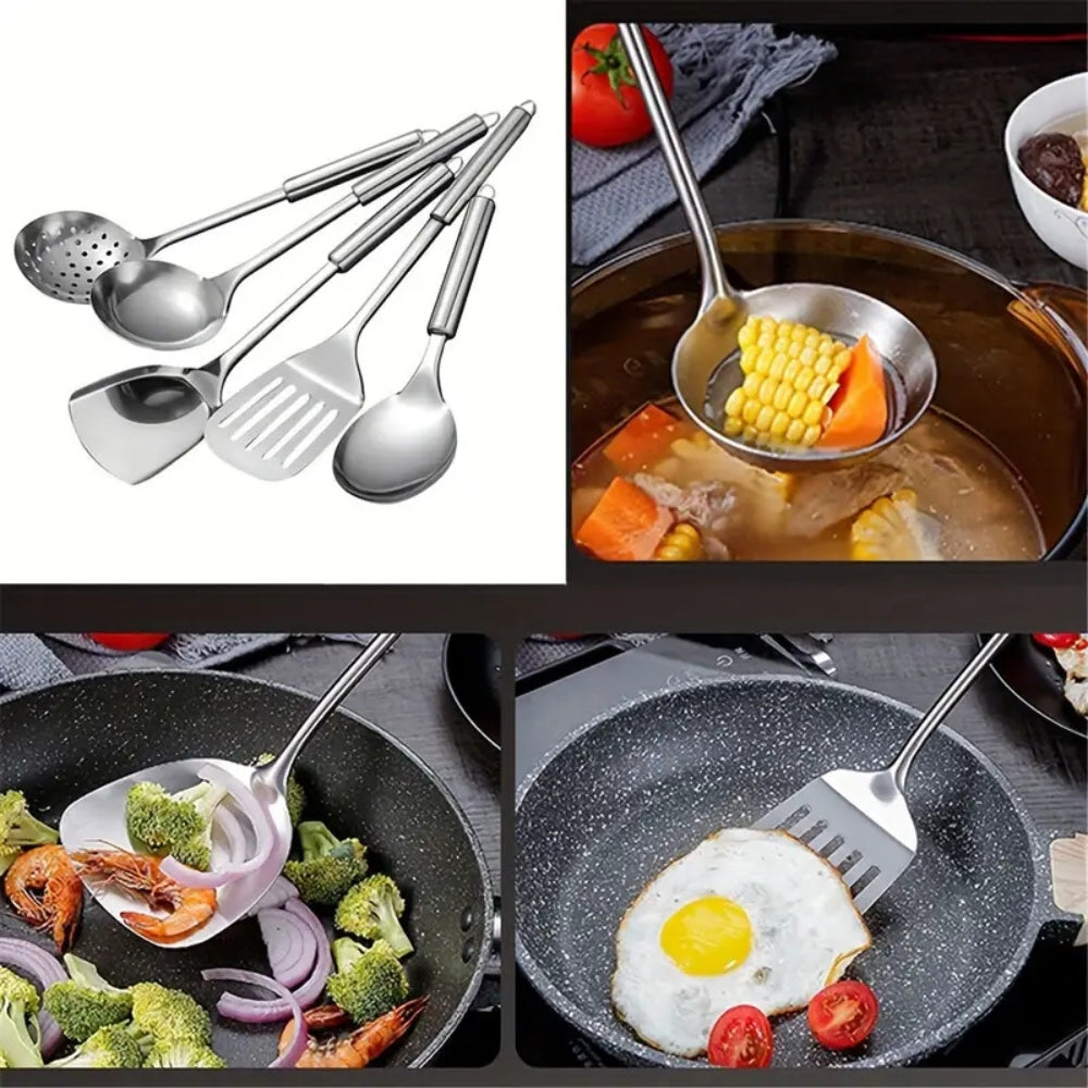 Niki | Premium Stainless Steel Kitchen Utensils | 5 Piece Set