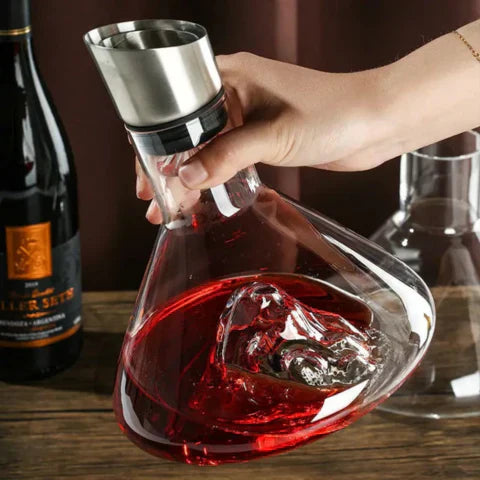 Niki | Premium Wine Decanter | Lead-Free Crystal with Rapid Aeration &amp; Filtration for Enhanced Tasting Experience