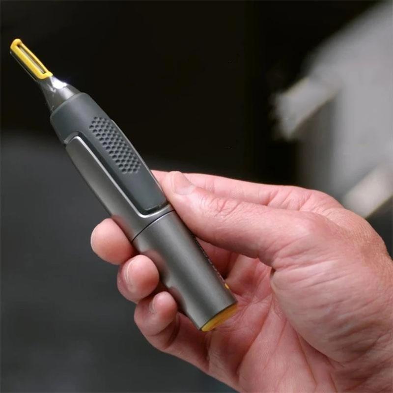 Niki | Professional Ultra-Thin Precision Trimmer | Titanium Stainless Steel Blades | Integrated LED Light | Micro-Oscillation Technology | For Nose, Ears &amp; Contours