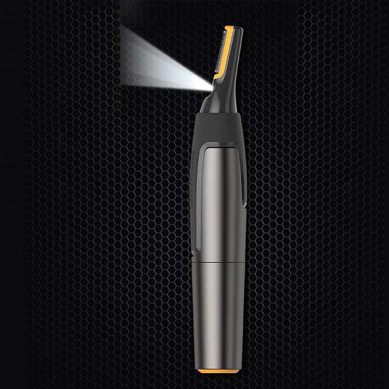 Niki | Professional Ultra-Thin Precision Trimmer | Titanium Stainless Steel Blades | Integrated LED Light | Micro-Oscillation Technology | For Nose, Ears &amp; Contours