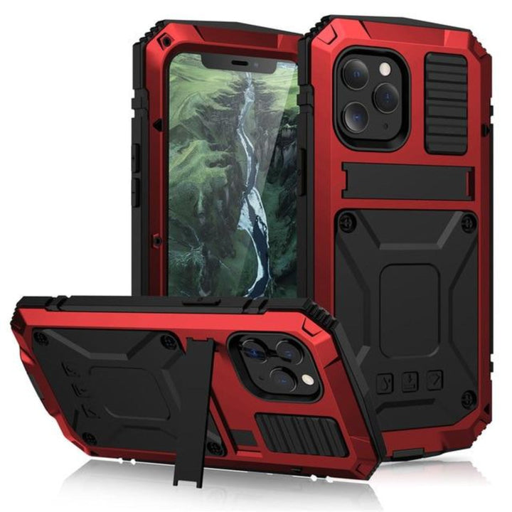 Niki | Protective Shockproof Tempered Glass Metal Case for iPhone