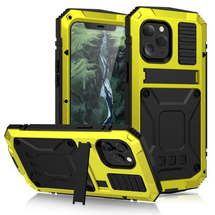 Niki | Protective Shockproof Tempered Glass Metal Case for iPhone