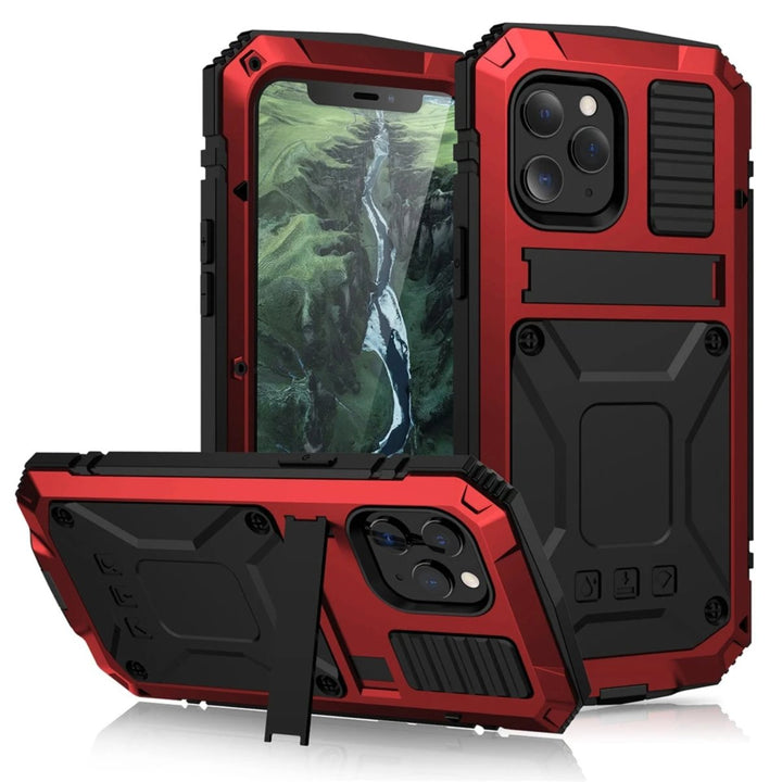 Niki | Protective Shockproof Tempered Glass Metal Case for iPhone