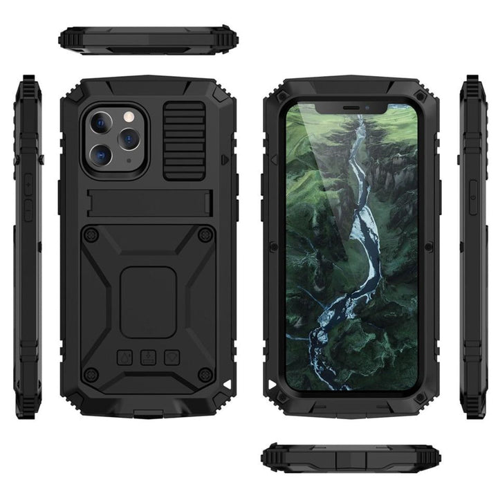 Niki | Protective Shockproof Tempered Glass Metal Case for iPhone