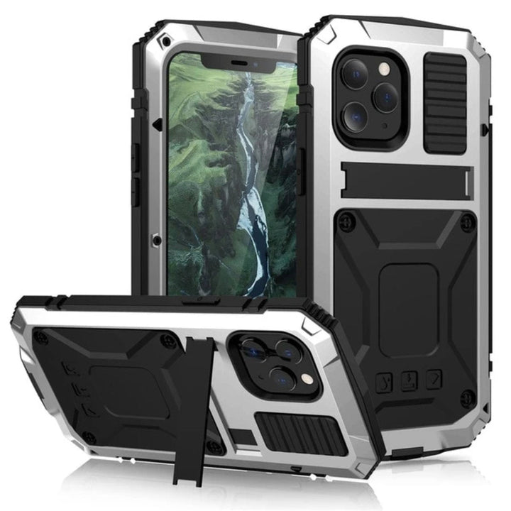 Niki | Protective Shockproof Tempered Glass Metal Case for iPhone