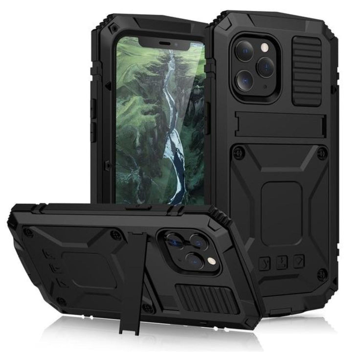 Niki | Protective Shockproof Tempered Glass Metal Case for iPhone