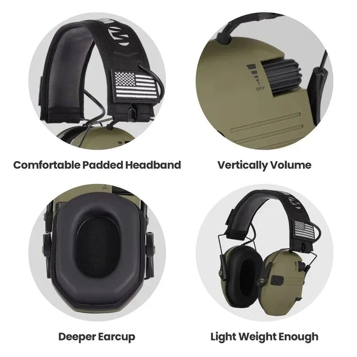Niki | Protective Shooting Headphones | Active Noise Cancellation, Lightweight and Comfortable for Shooting Activities