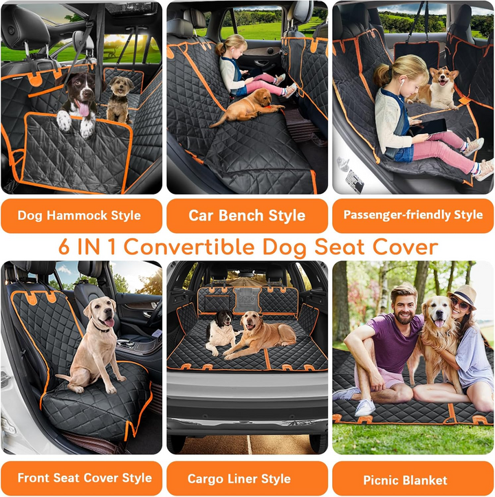 Niki | Quilted Dog Car Seat Cover