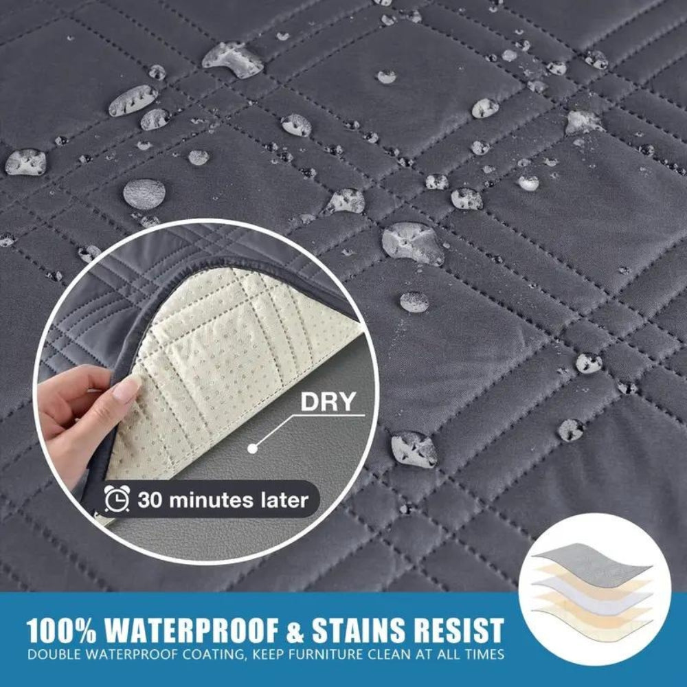 Niki | Quilted Recliner Cover - Waterproof &amp; Stain Resistant