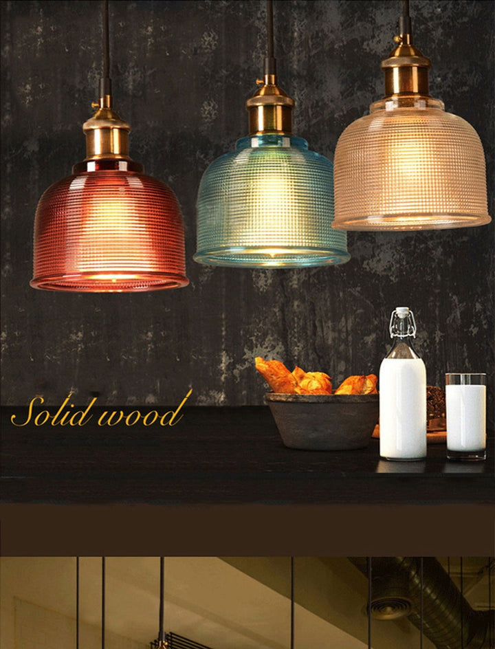 Niki | Retro Glass Pendant Light | European Vintage Design