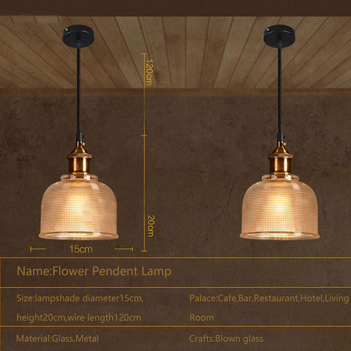 Niki | Retro Glass Pendant Light | European Vintage Design