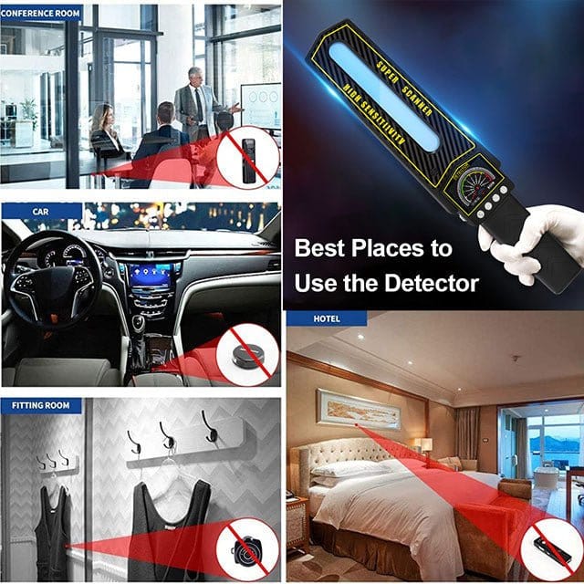 Niki | RF Bug Detector Scanner | Hidden Camera and Tracker Finder | Portable