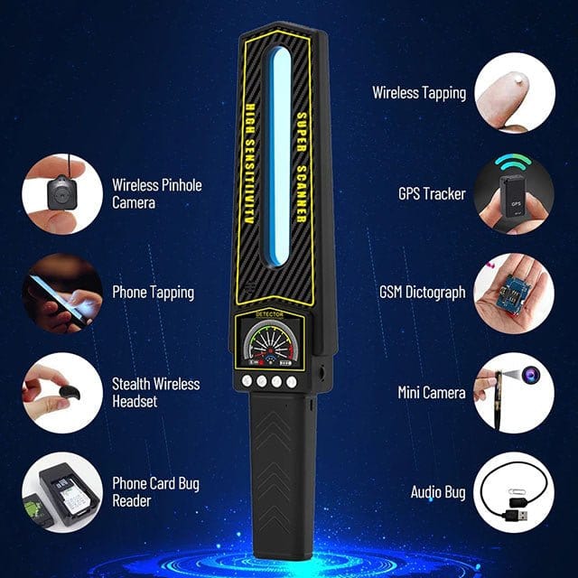 Niki | RF Bug Detector Scanner | Hidden Camera and Tracker Finder | Portable
