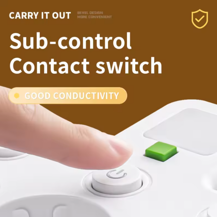 Niki | Rotatable Wall Socket with 2 USB A, 1 USB C &amp; Switches