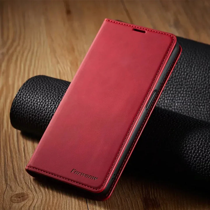 Niki | Samsung Case: Magnetic Leather Bag for Stylish Protection