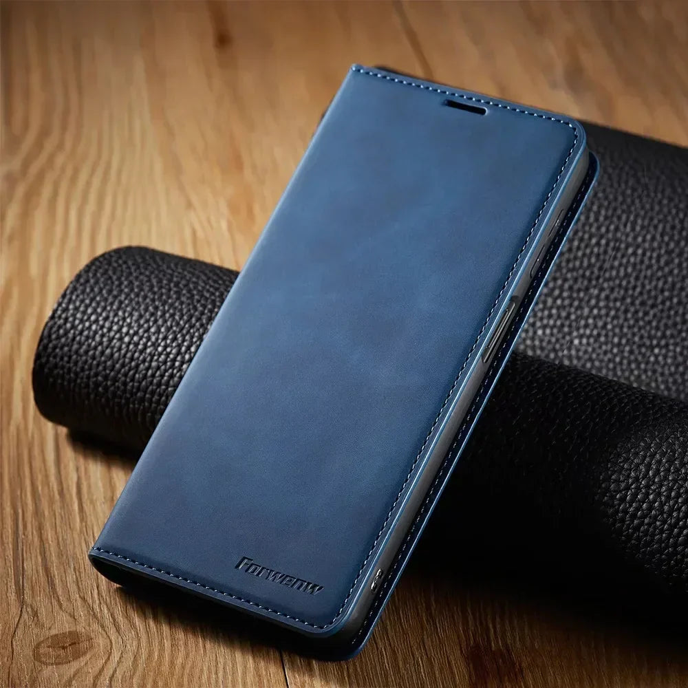 Niki | Samsung Case: Magnetic Leather Bag for Stylish Protection