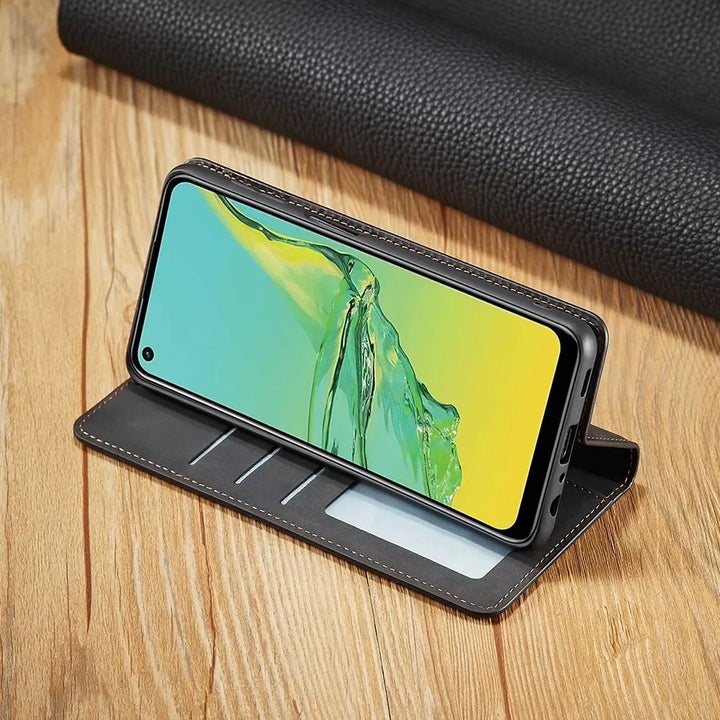 Niki Samsung Case: Magnetic Leather Bag for Stylish Protection