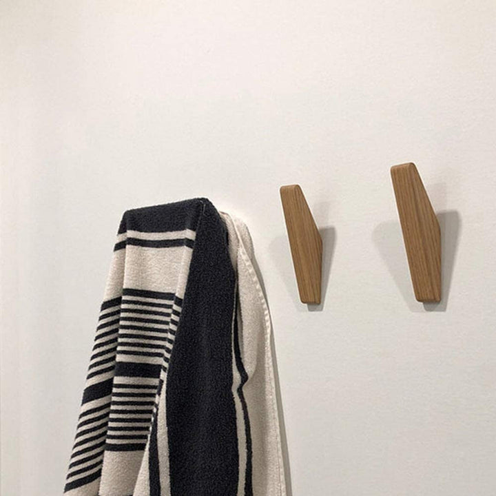 Niki | Scandi Set of 6 Wooden Coat Hooks