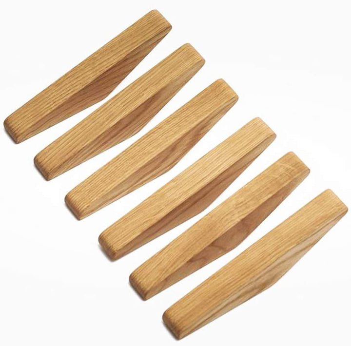 Niki | Scandi Set of 6 Wooden Coat Hooks