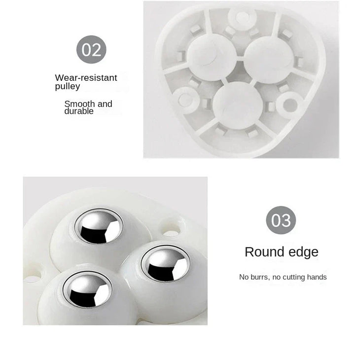 Niki | Self-Adhesive Full Rotating Furniture Mover Wheel Rollers