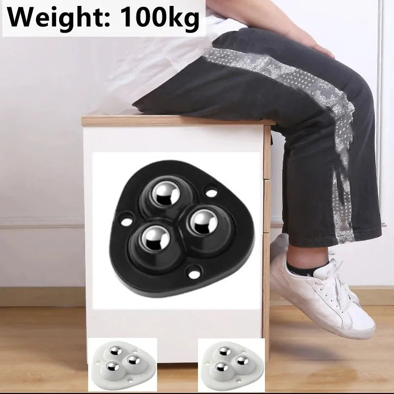 Niki | Self-Adhesive Full Rotating Furniture Mover Wheel Rollers